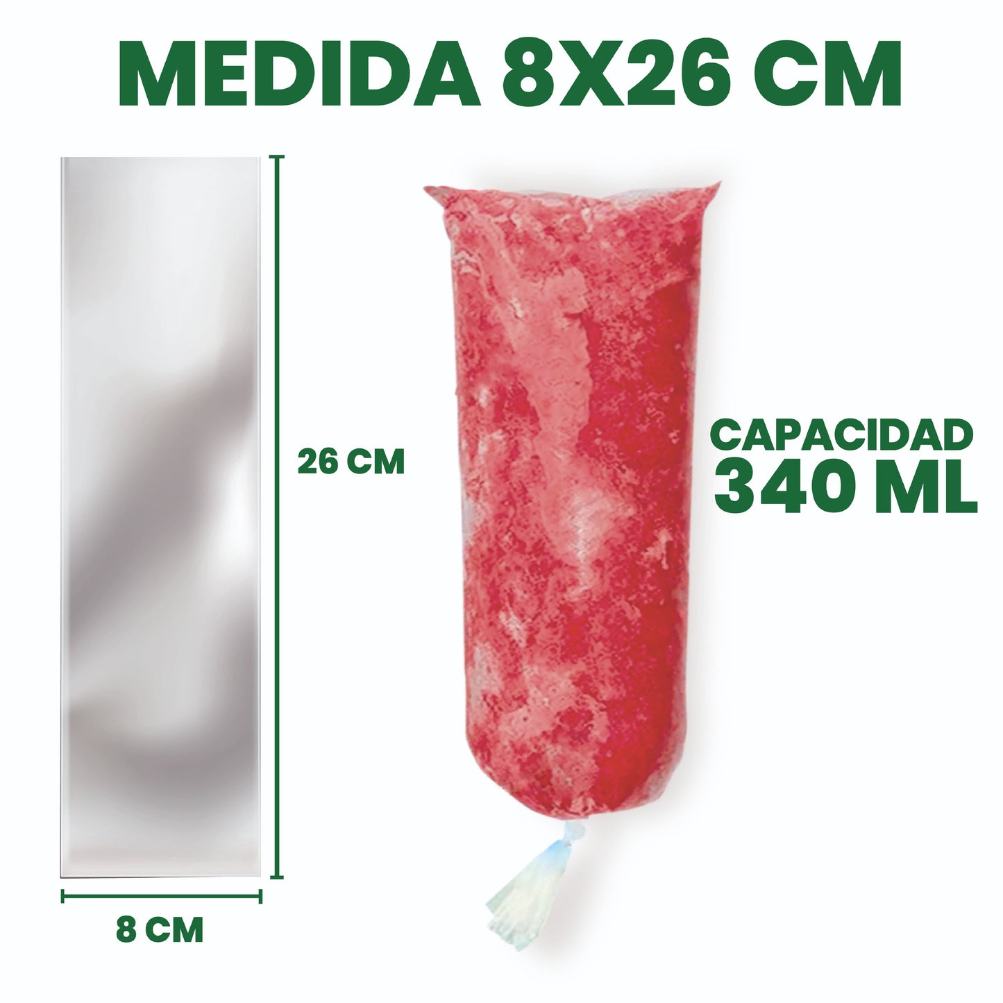 Bolsa para Bolis Medida 8x26 cm (Envío incluido)