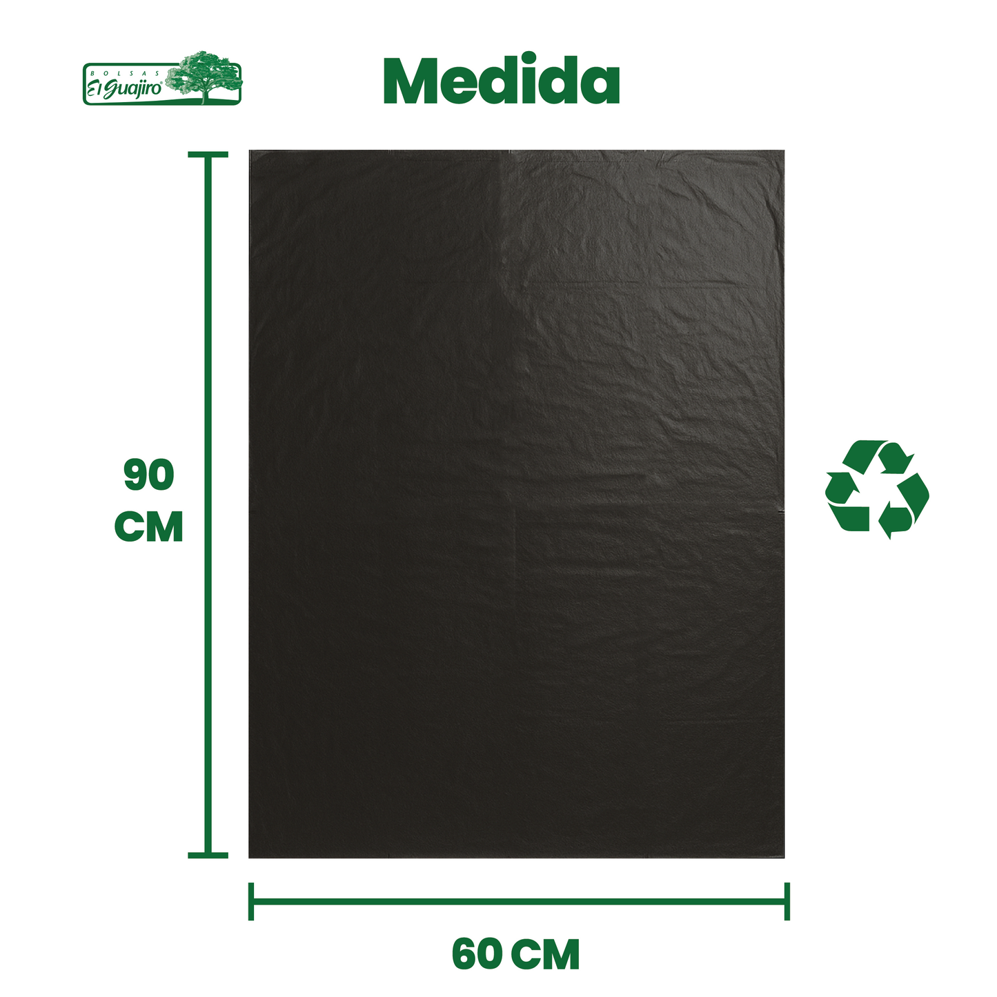 Bolsa Para Basura Biodegradable 60x90 cm