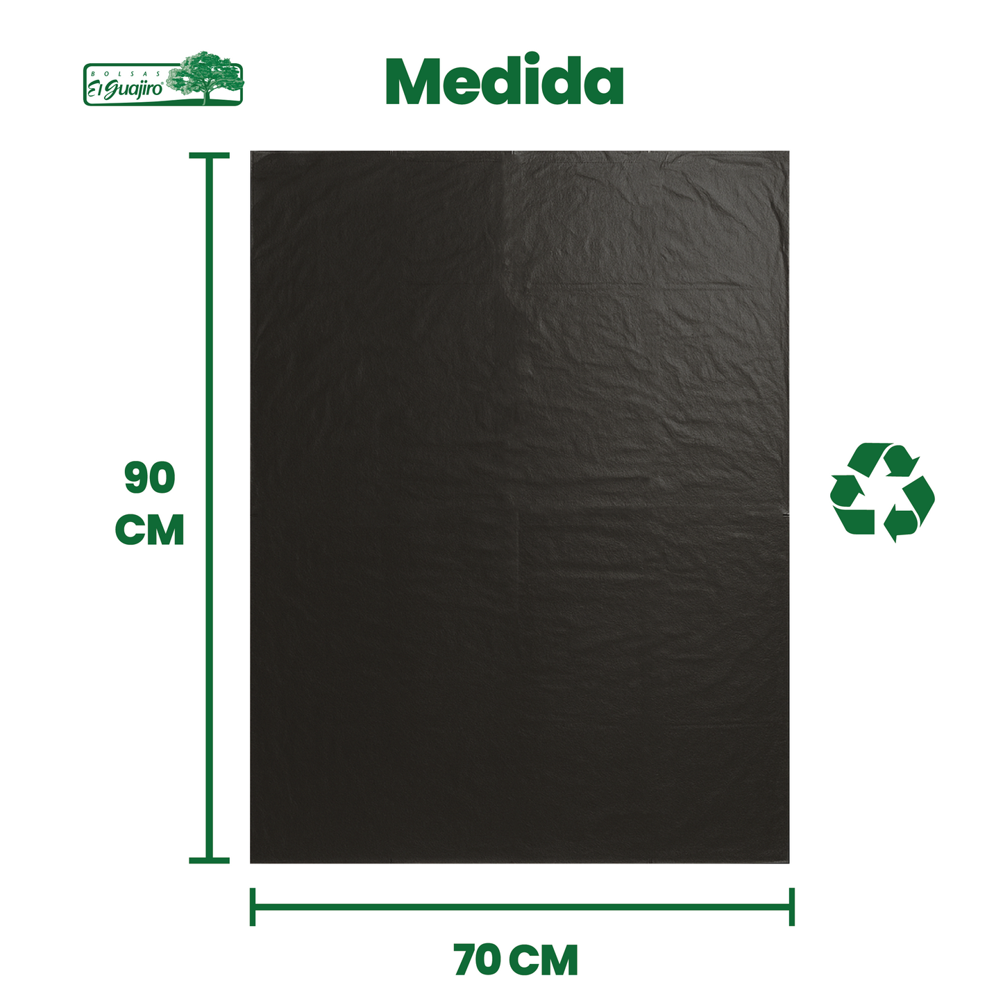 Bolsa Para Basura Biodegradable 70x90 cm