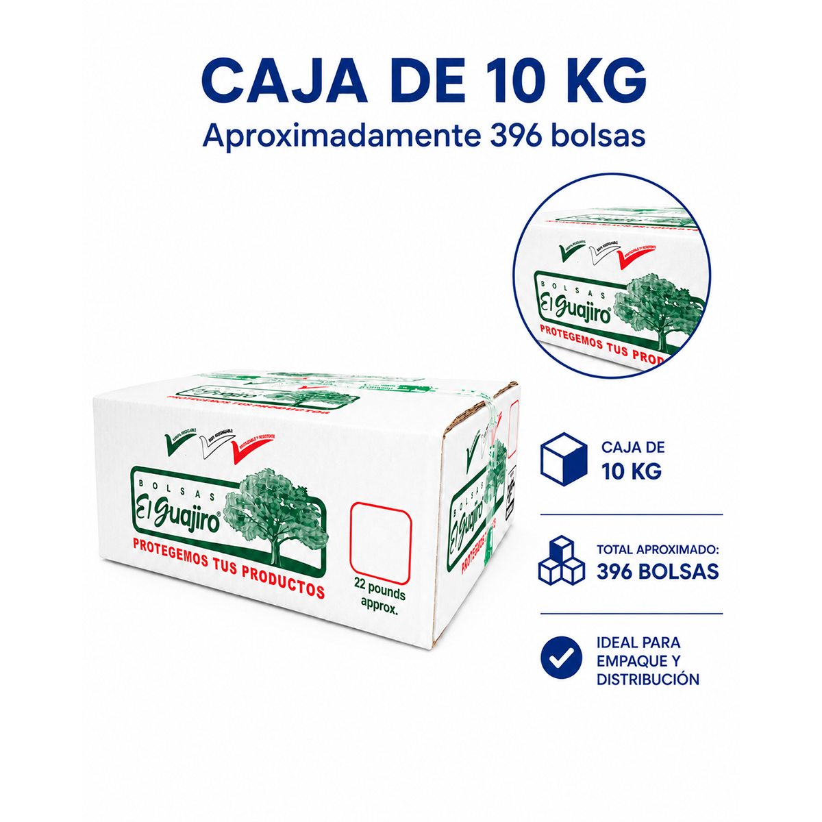 Bolsa Para Hielo 30x60 cm. Calibre 300 Caja 10 kilos (Envio gratis)