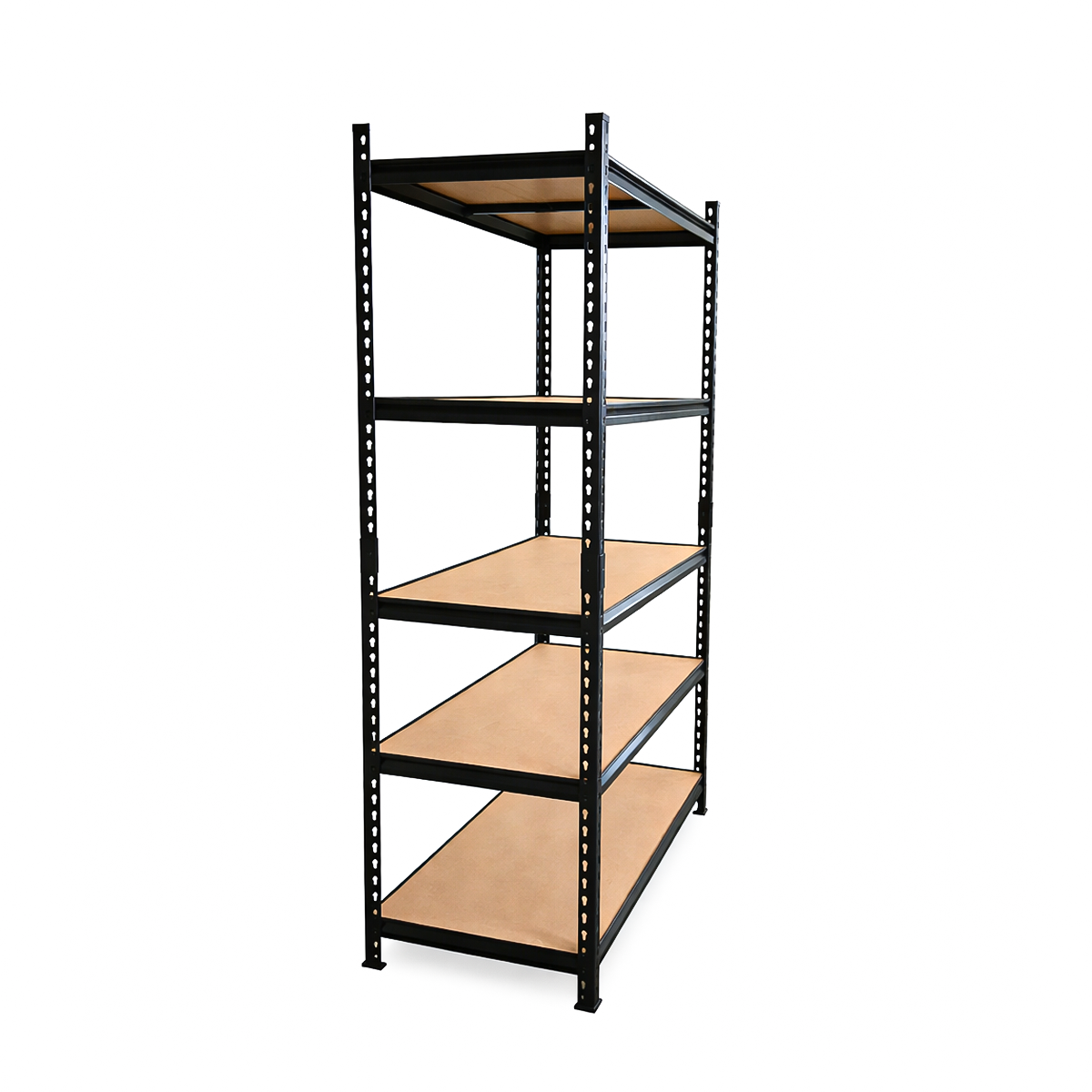 Rack Negro 183x90x40 cm 5 Niveles para Almacenaje