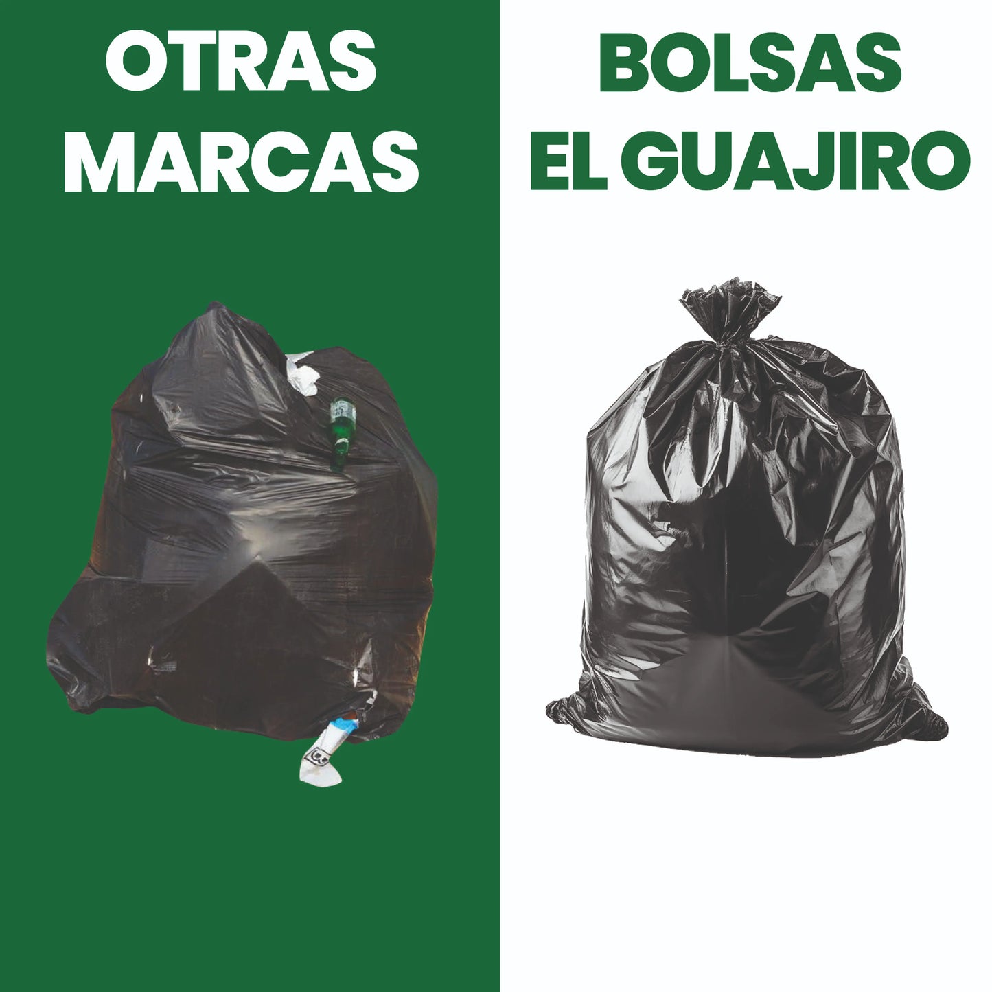 Bolsa Negra Para Basura  Biodegradable Medida 60x90 cm