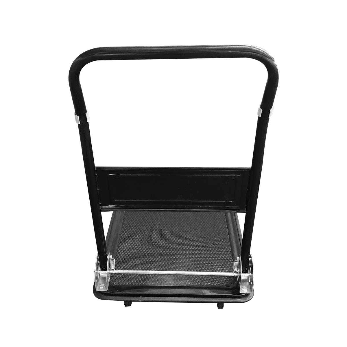 Carrito de Carga Plegable de Plataforma con Ruedas Negro