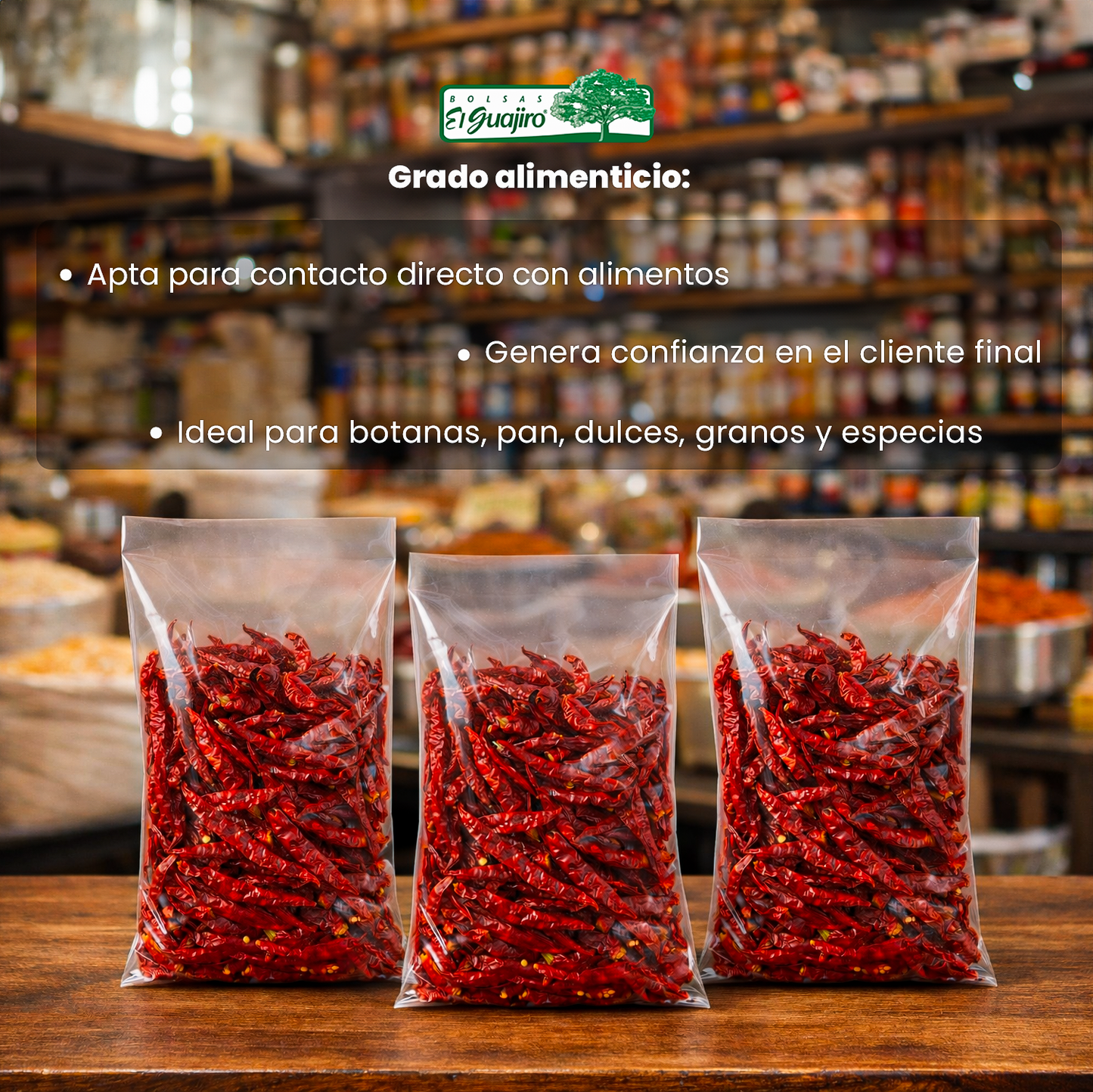 Bolsa de Celofán 15×25 cm – Caja 10 kg (4,000 piezas)