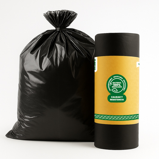 Bolsa Negra Para Basura Biodegradable Medida 90x120 cm