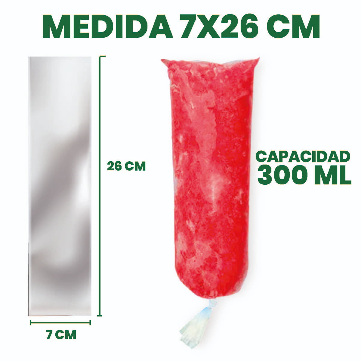 Bolsas para bolis medida 7x26 cm (Envío incluido) – Bolsas el Guajiro