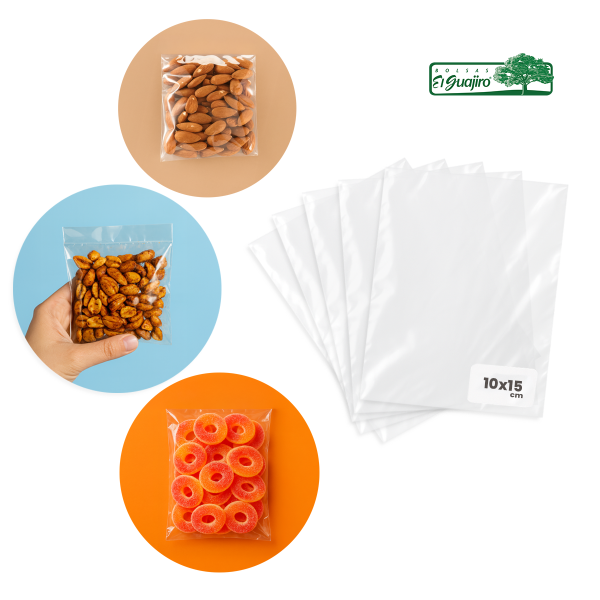 Bolsa de Celofán 10×15 cm – Caja 10 kg (10,200 piezas)