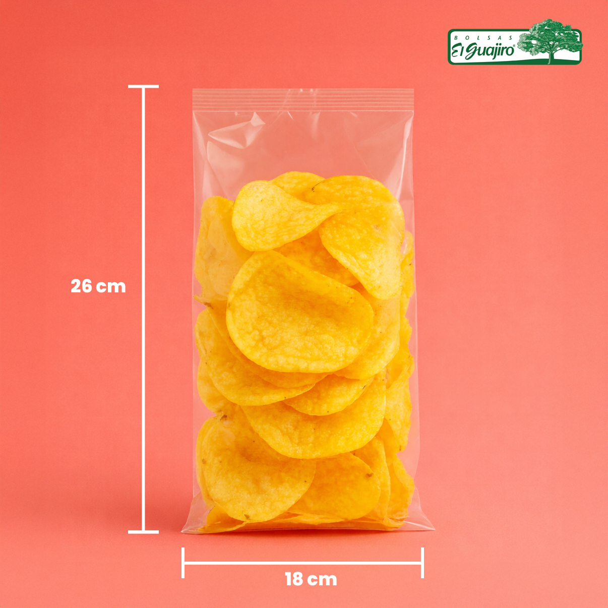 Bolsa de Celofán 18×26 cm – Caja 10 kg (3,200 piezas)