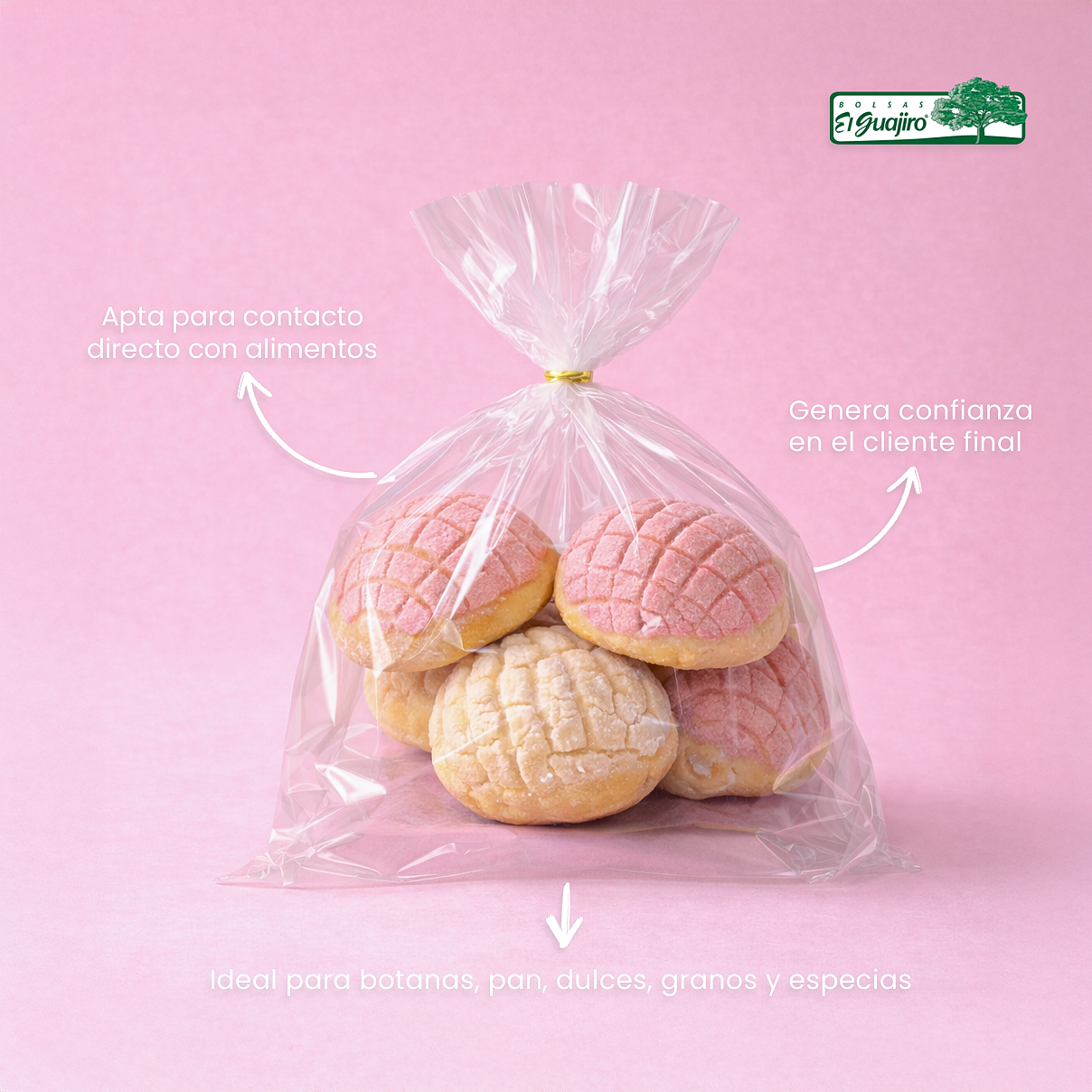 Bolsa de Celofán 25×35 cm – Caja 10 kg (1,700 piezas)