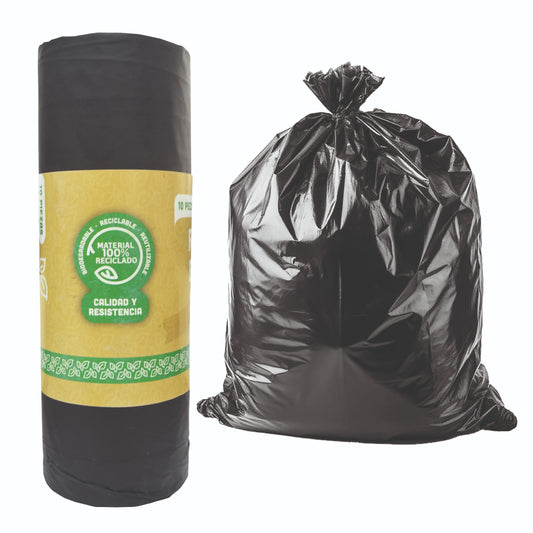 Bolsa Negra Para Basura  Biodegradable Medida 60x90 cm