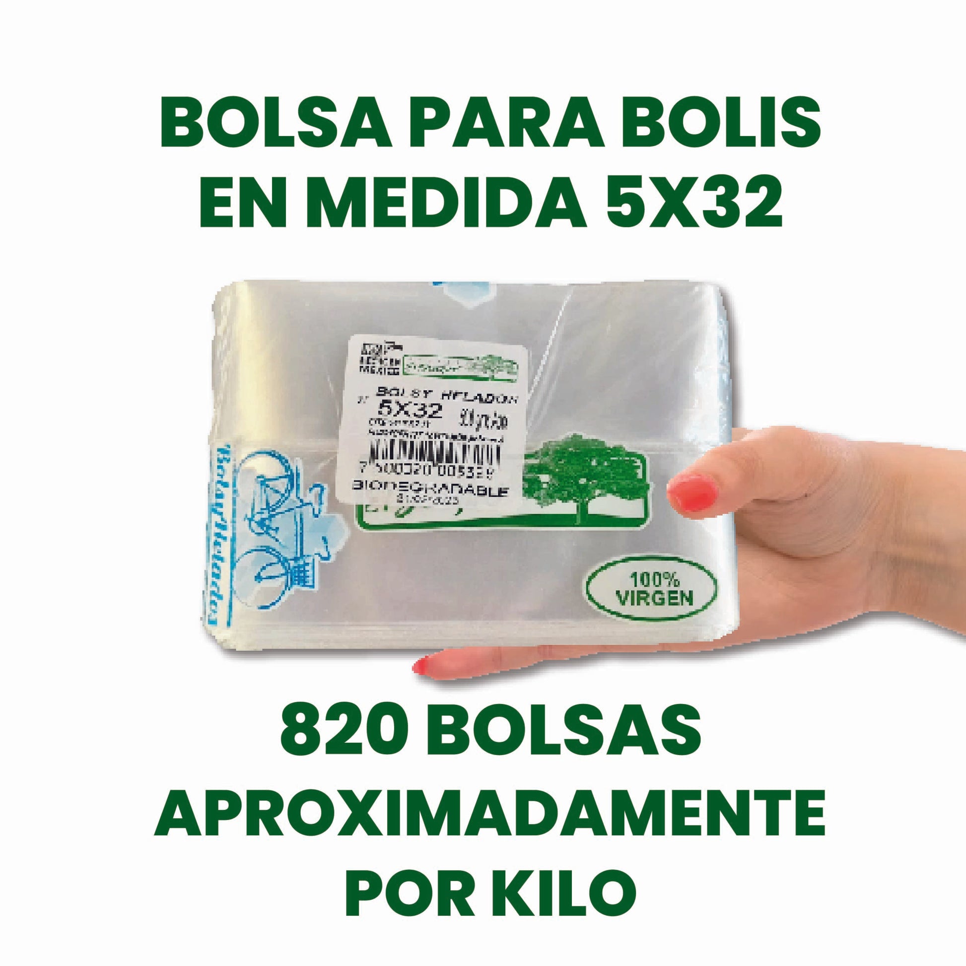 Bolsa para Bolis Medida 5x32 cm (Envío incluido) – Bolsas el Guajiro
