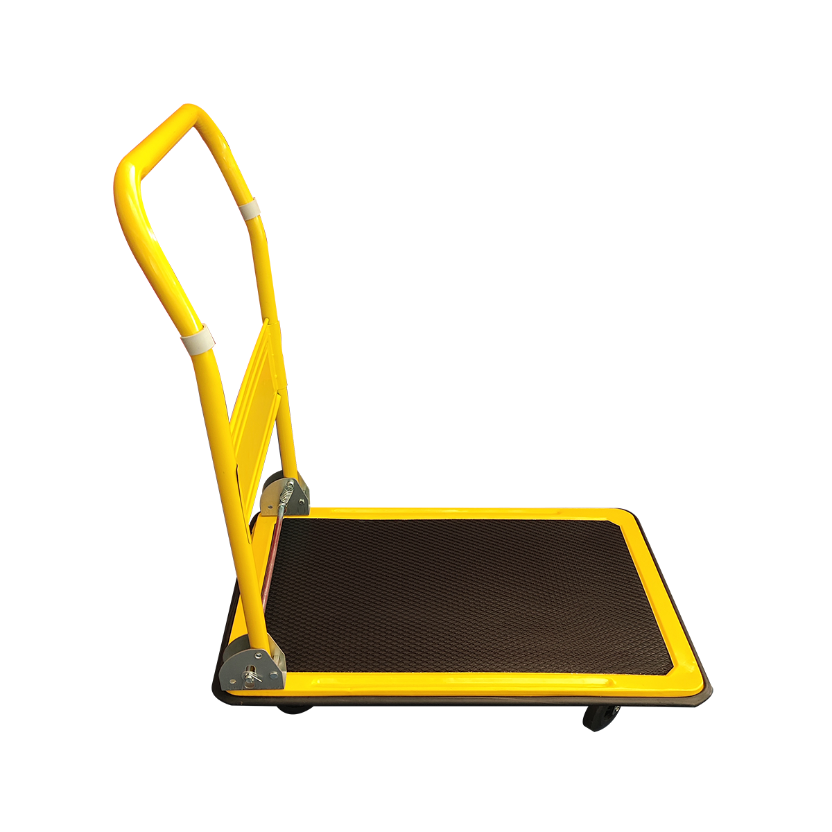 Carrito de Carga Plegable de Plataforma con Ruedas Amarillo