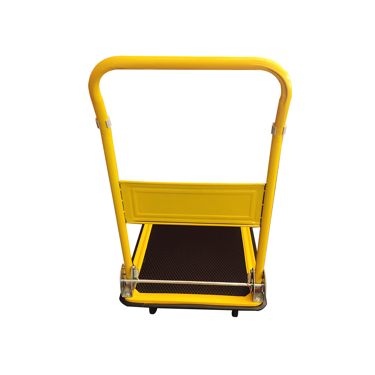 Carrito de Carga Plegable de Plataforma con Ruedas Amarillo