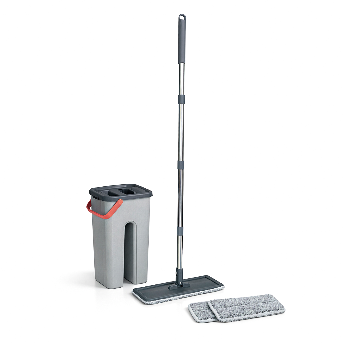 Trapeador Plano Mop Con 2 Microfibras + Cubeta Escurridora (Envio gratis)