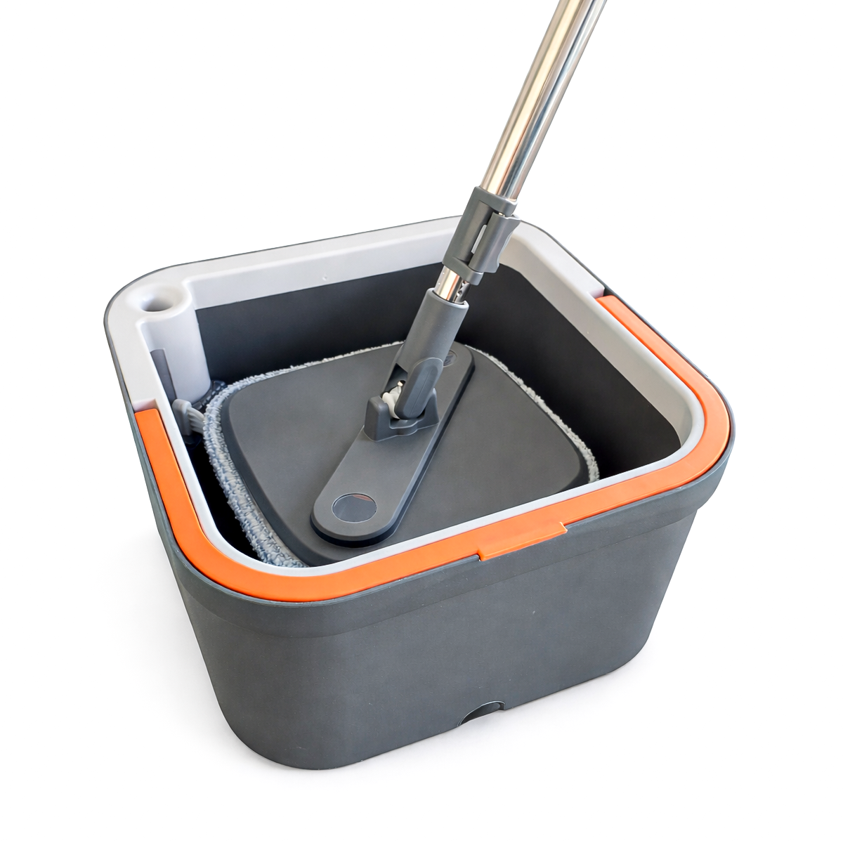 Trapeador Tipo Mop Microfibra Cubeta Con Drenaje Y Cepillo (Envio gratis)